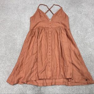 Roxy Women's Orange Sleeveless Dress Size Large NWT